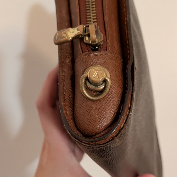 Authentic Louis Vuitton Orsay Monogram Canvas Clutch Bag Pouch Wristlet - Picture 7 of 16